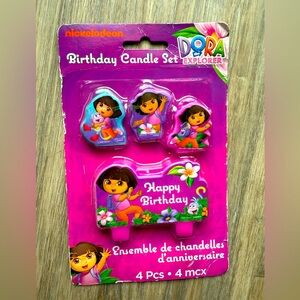 Dora birthday candle set